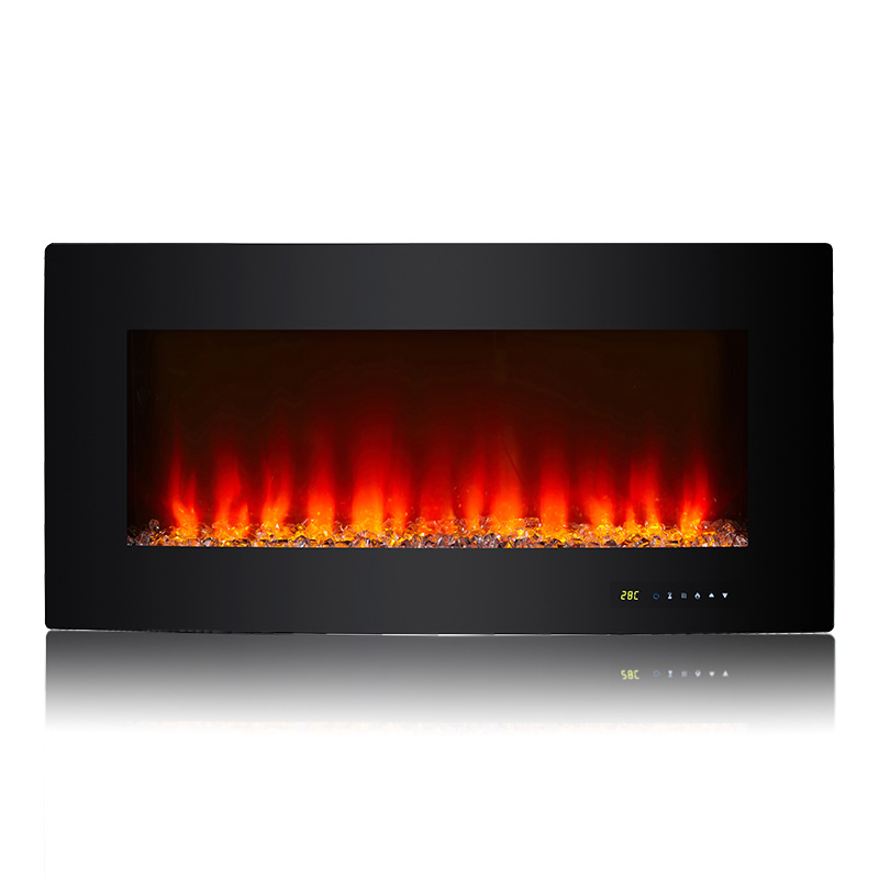 EF-1936C 36-Inch Wall Eques et Freestanding Electric Fireplace Heater, with 12 Color Modes Backlight